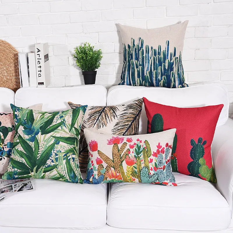 Hot Popular Cotton Linen Pillow Home Decorative Cushion Covers