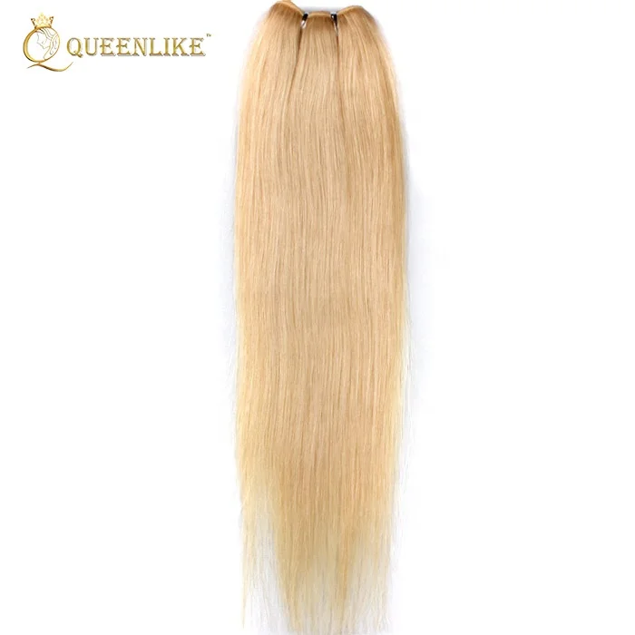 
40 inch natural blonde raw human hair extensions 