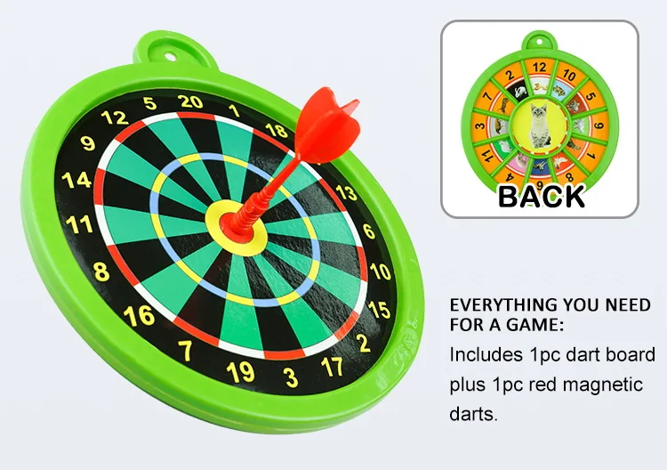 
Plastic Magnetic Dartboard Set 16 CM Dart Board with 1 Magnet Dart for Kids Game 
