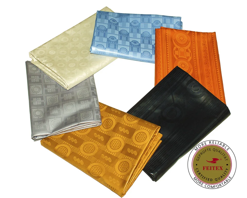 FEITEX кремово-белые хлопковые африканские платья, парчовая одежда из Гвинеи, богатая ткань Bazin, африканская одежда, ткань Shadda