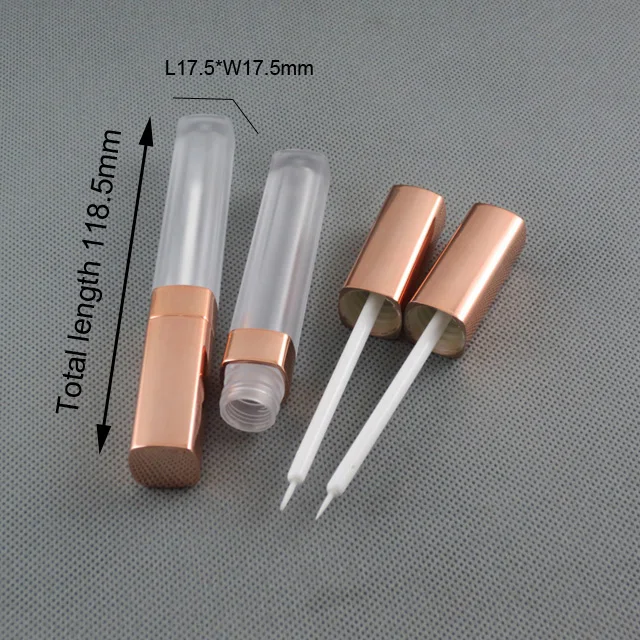 
Free shipping MOQ 500pcs TM-LG050E 5.5ml square shape plastic eyeliner bottle eyelash glue container bottle 