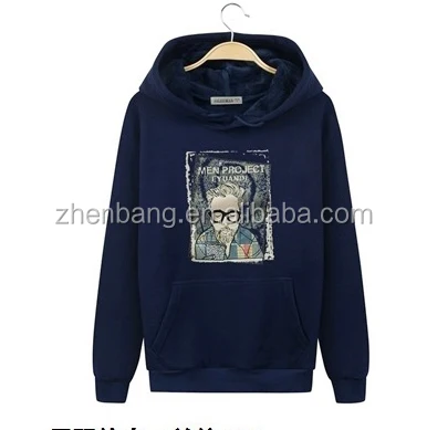OEM custom trendy design fancy print casual hoodies