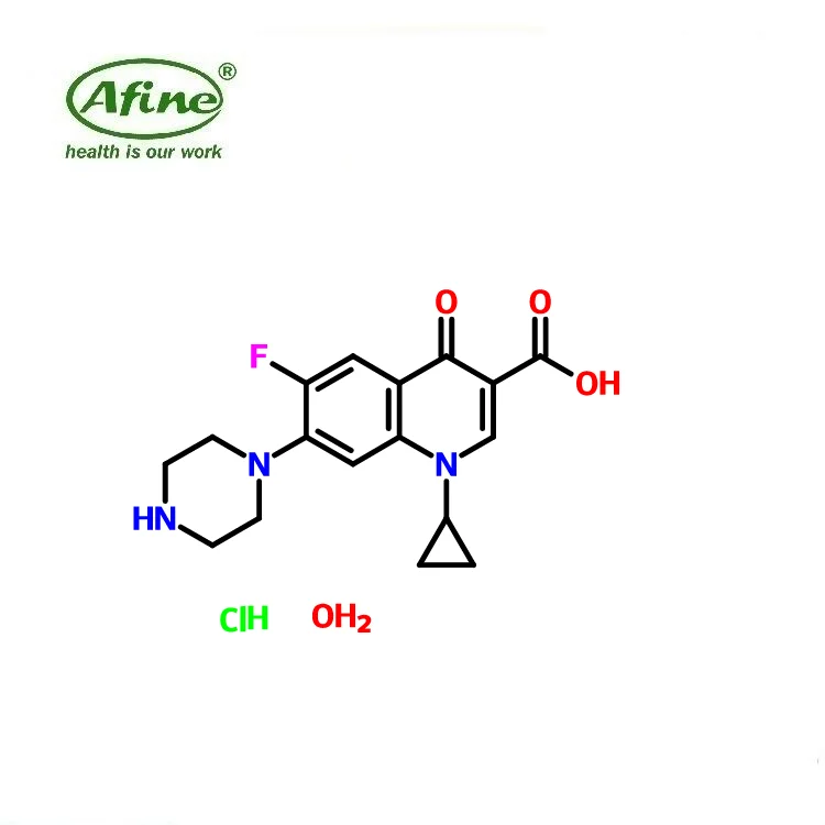 
pharmaceutical ingredient Ciprofloxacin hydrochloride hydrate / Ciprofloxacin HCL CAS 86393-32-0 