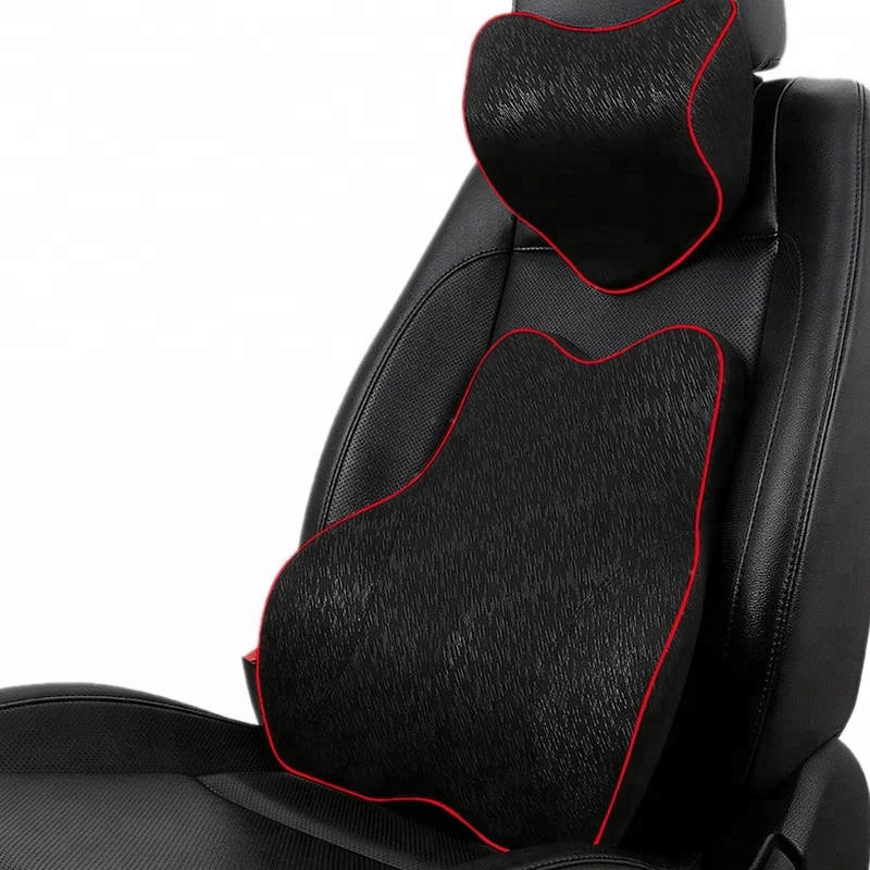 Therapeutic Memory Foam Chair Car Seat Ventilate Mesh Fabric Lumbar Back Support Cushion For Back Pain