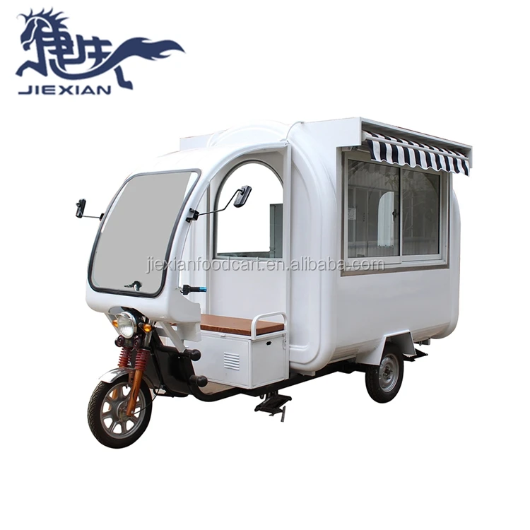 JX-FR220GH Shanghai Outdoor Coffee Breakfast Mobile Food Delivery Motorcycle Fast Tricycle Food Cart,Food Scooter For Sale