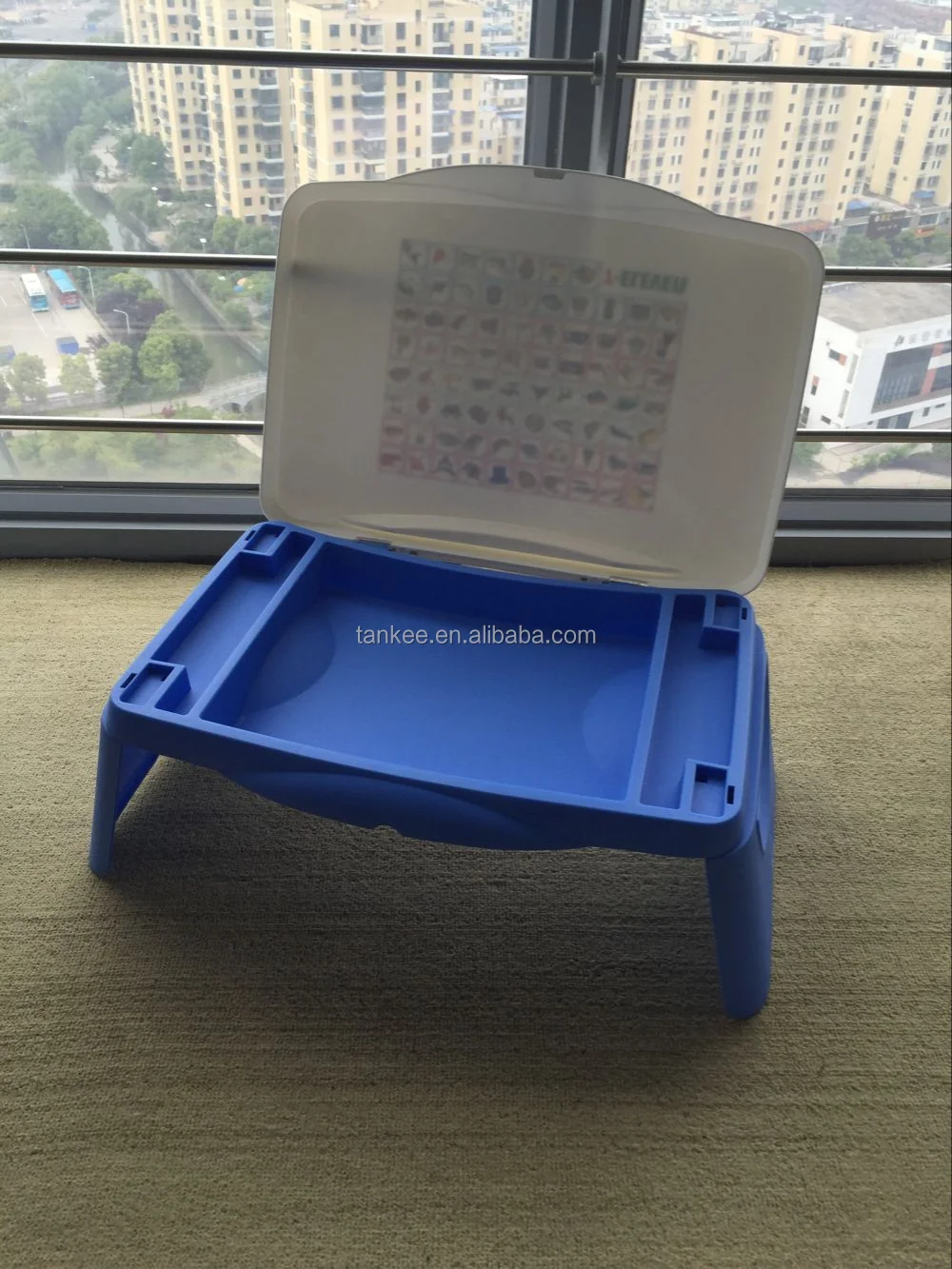 Children Foldable Plastic Lap desk with storage