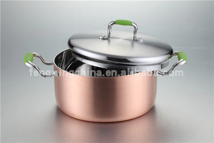 Stainless Steel Kitchen Queen Copper Cookware Set