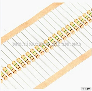 УГЛЕРОДНЫЙ пленочный резистор 5 Вт 50 Вт 100 Вт 200 Вт 5% допустимый зеленый цвет 0,4 мм 1 Вт 2 Вт 1/2 Вт 1/4 Вт