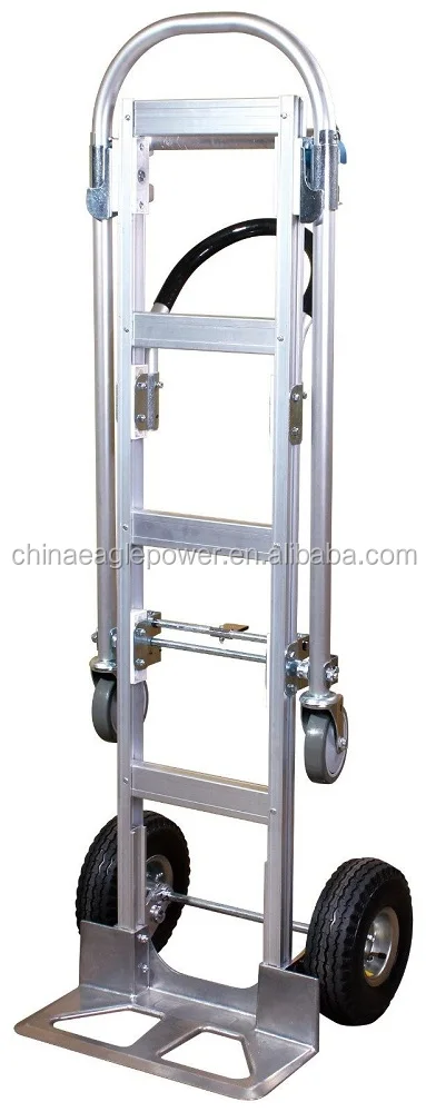 2 in 1 Foldable Aluminum hand truck with 4 wheel