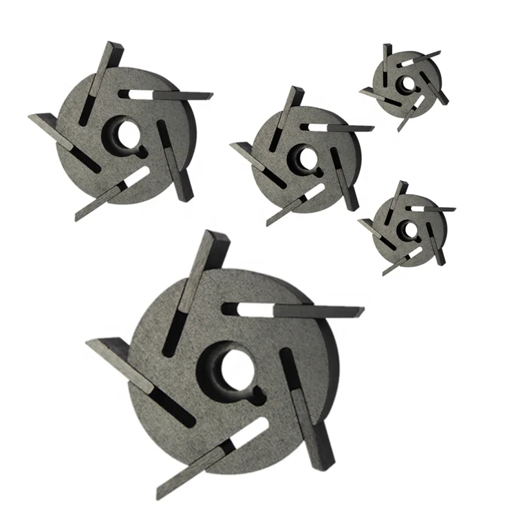 Заводской графитовый ротор и лопасть из углеродного графита на заказ