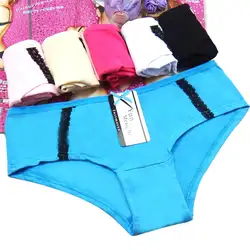 Yun Meng Ni Women Cotton Panties Young Girl Underwear Models With Lace and Bow