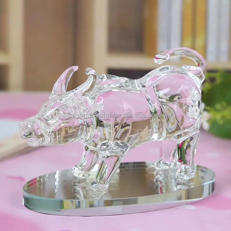 Pujiang Handblown Wholesale Crystal Glass Animals for gifts