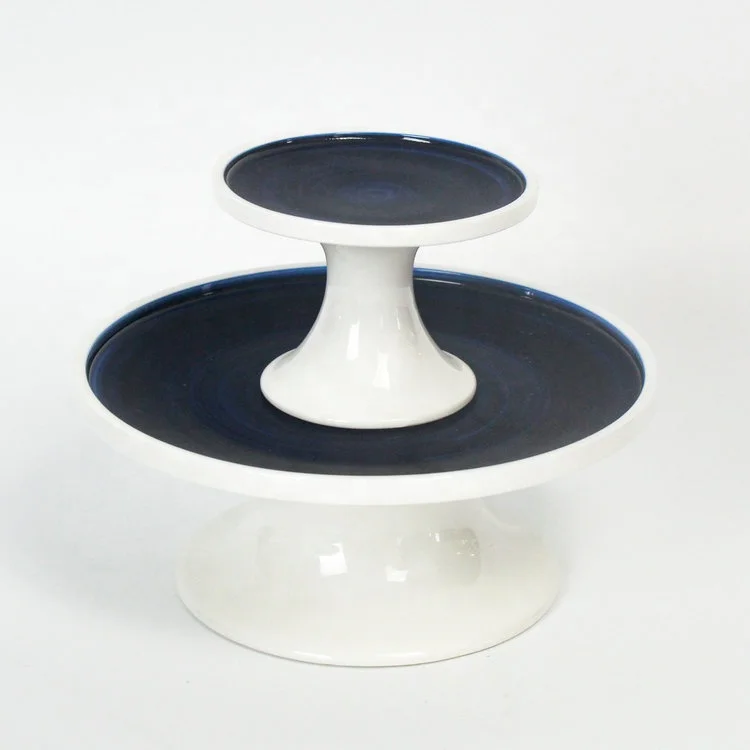 China housewares blue under glazed high grade 32 pcs porcelain dinner set for wedding