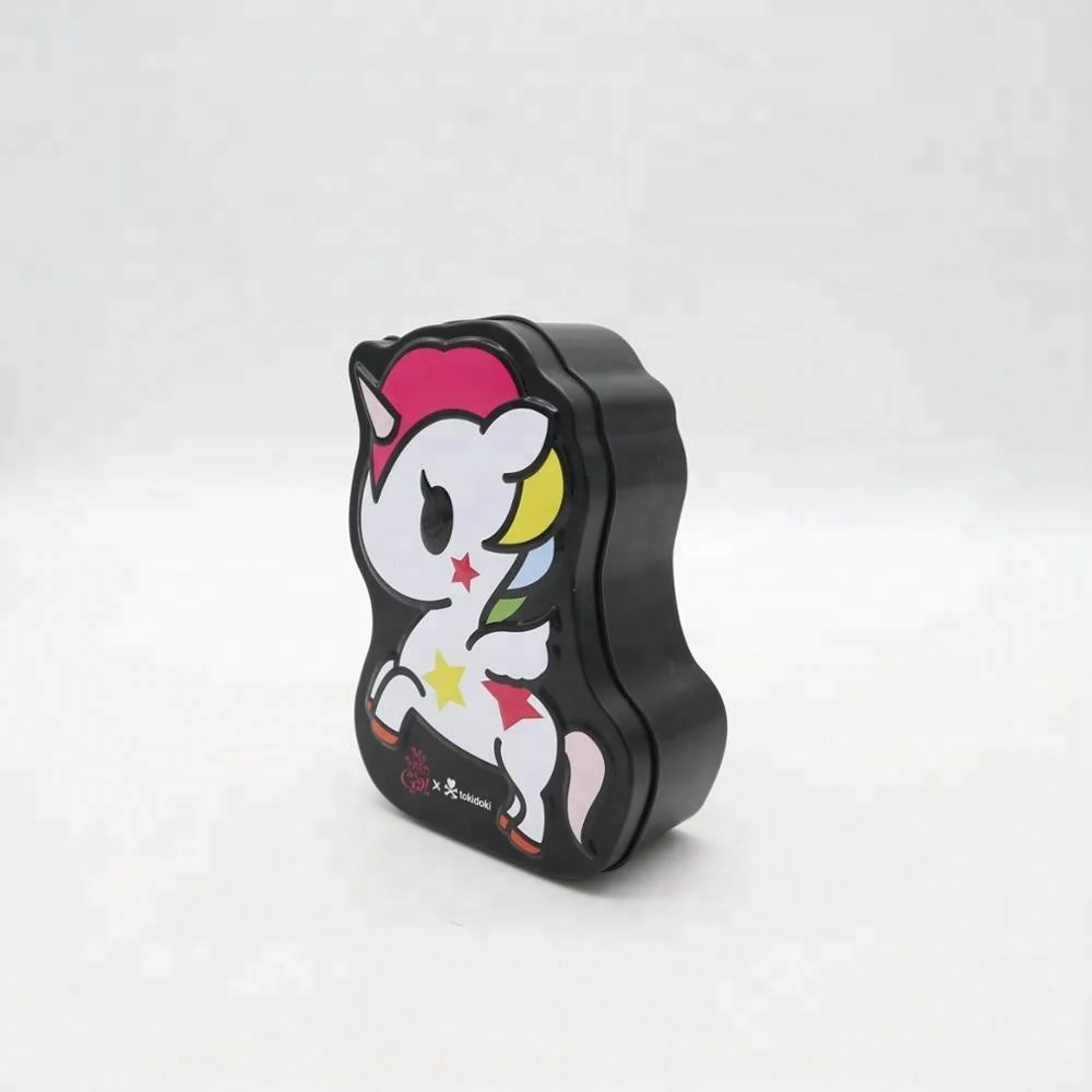 kids toy candy promotional tin box animal shaped mold Custom  box  small metal tin boxes
