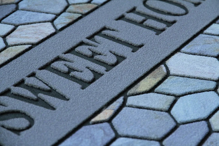 Коммерческий логотип резные Рисунок резиновый дно напольный коврик