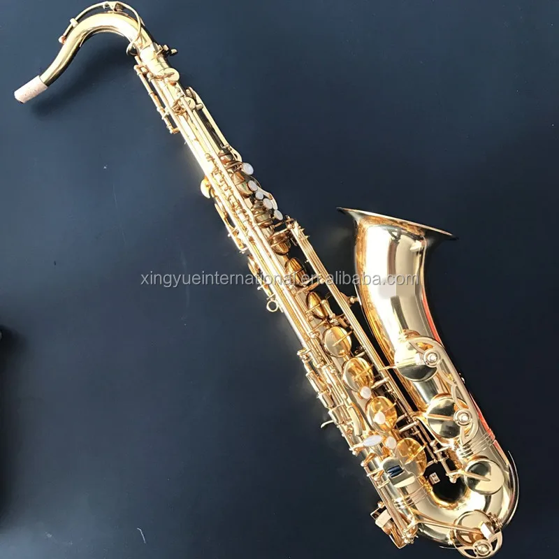 cheap price good quality gold lacquer tenor saxophone from China factory