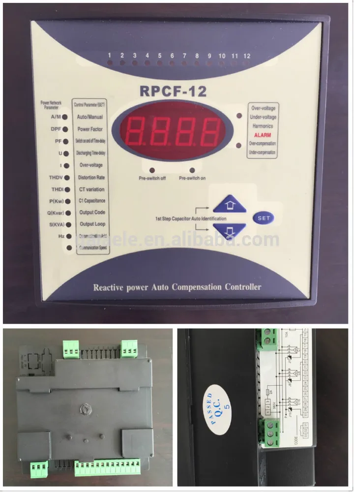 Rpcf-12 серии реактивной мощности автоматическая компенсация контроллер с 6 шагов 12 шагов 16 шагов