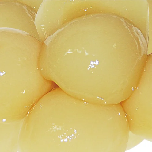 
Консервы белый персик половину разреза 