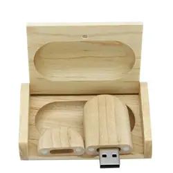 Wood Bamboo USB Flash Drive Customize Logo 4gb 8gb 16gb 32gb USB Stick
