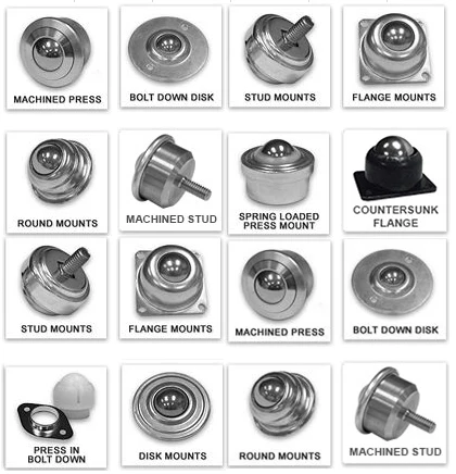 anti-roll bar bushing roller ball transfer unit / roller ball caster bearing / metal slide ball transfer bearing unit
