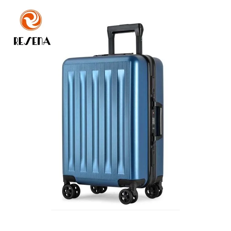 ABS+PC Matt TSA Lock Travel Trolley Aluminous Frame Luggage Set