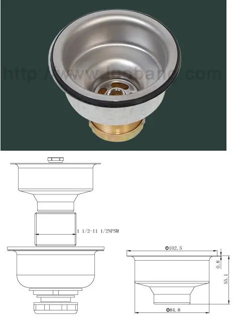 
Kitchen sink basket strainer for kitchen sink accessories LB-9150 