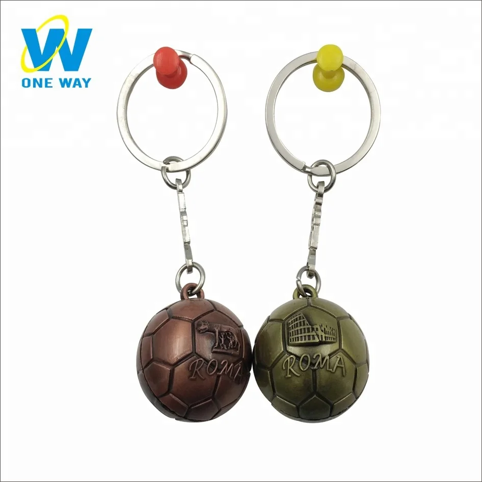 
Wholesale Custom 3D Soccer Key Chain Promotional Metal Keychain 
