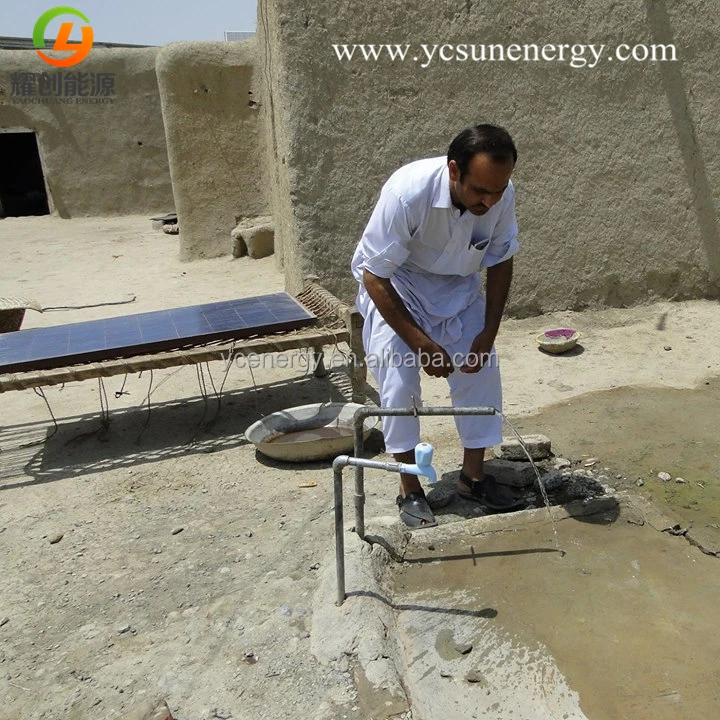 Solar water pump working schematic diagram 300m Solar submersible water pump for farmer