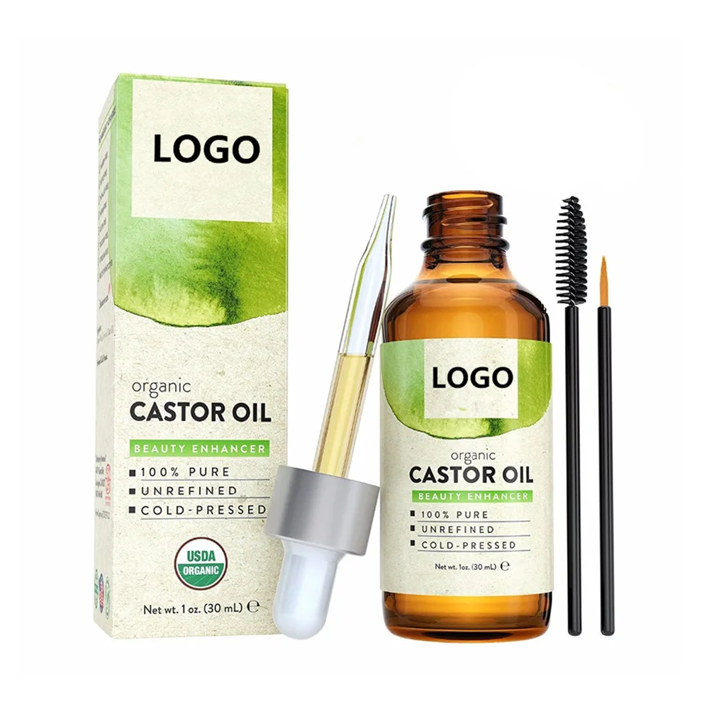 
Best eyelash eyebrow growth 100%pure unrefined organic castor oil 