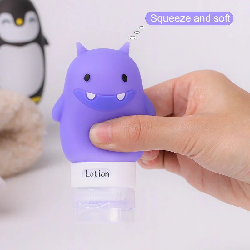 Wholesale Cute and Small Container Squeezable Silicone Travel Bottle