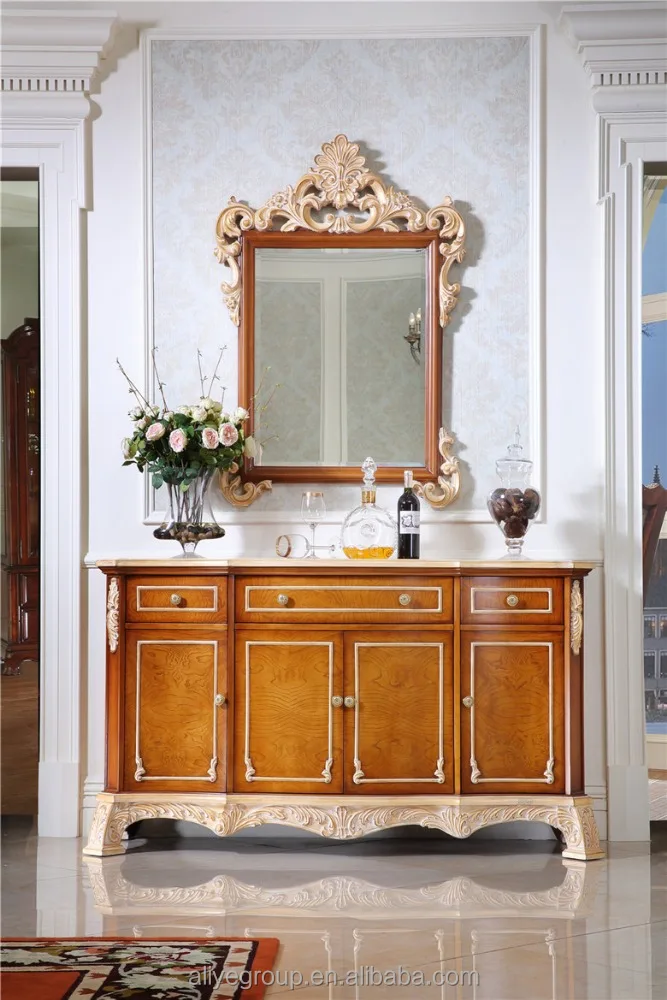 vintage cabinet furniture of wood carved console table- AMF9133