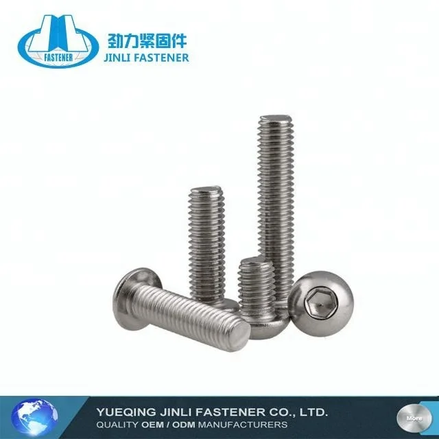 M6 half round head bolt hex socket button head cylinder screw