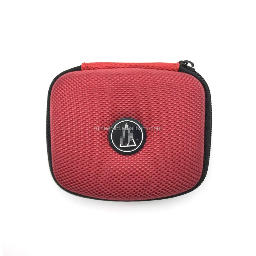 9.4*7.6*3.7CM Red 1680D Nylon Hard Shell EVA Case for Earbud Case (LZH-45)