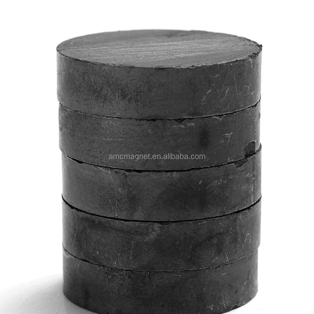 anisotropic strontium hard ferrite round magnet