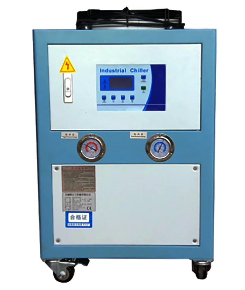 Промышленный воздушный охладитель с двойным винтовым компрессором, 100 тонн