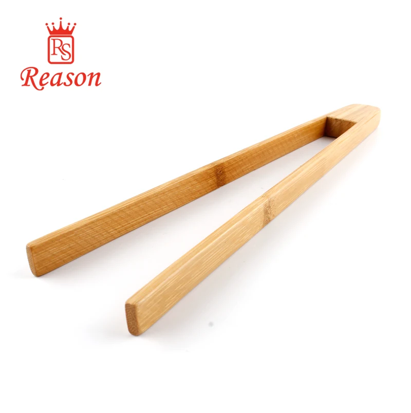 Food Grade Bamboo Food Tong , Eco-Friendly BBQ Grill Tong, Kitchen Cooking Chicken Tong