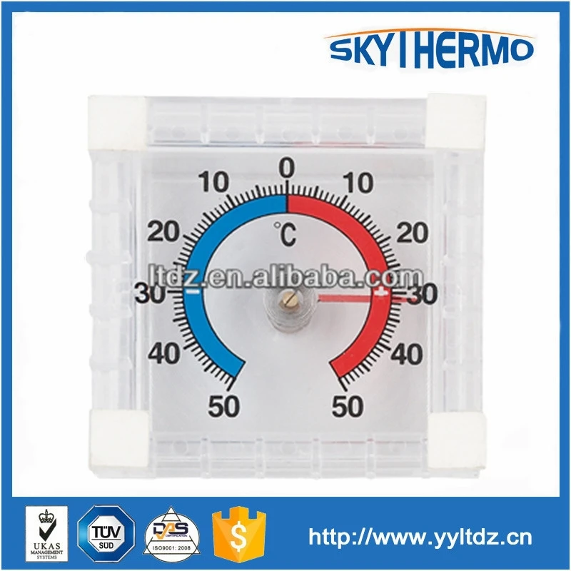 Indoor plastic bimetal window accurate room thermometer
