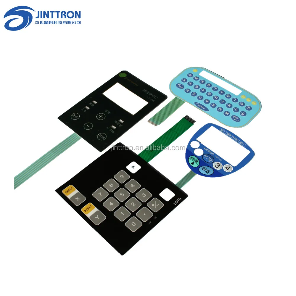 
Membrane switch with polydome/non-tactile press feeling and durable life 