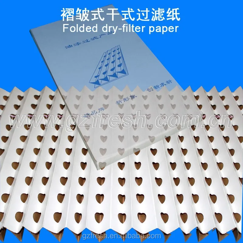 Folded dry-type filter paper for spray booth paint booth price