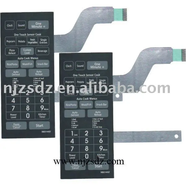membrane switch Used in microwave oven