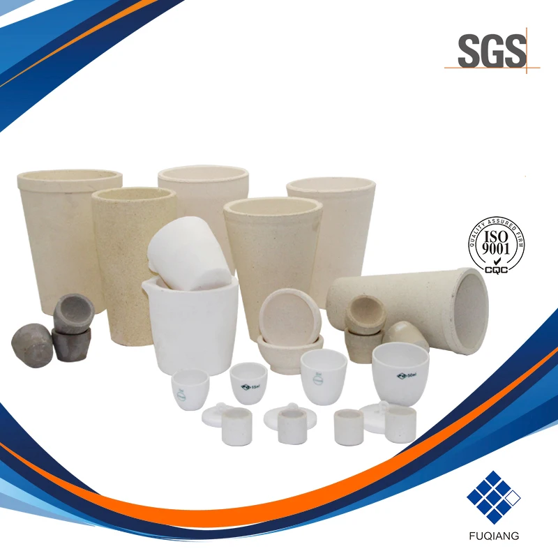 HIGH HARDNESS CRUCIBLE Ceramic Fire Clay Fire Assay Crucibles And Magnesite Cupels For Gold Smelting