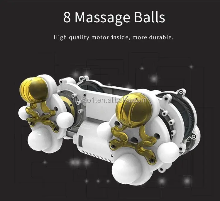 Luyao Cordless Deep Tissue Neck Back Massager with Heat 3D Kneading Shiatsu neck shoulder massager for Muscle pain Relief