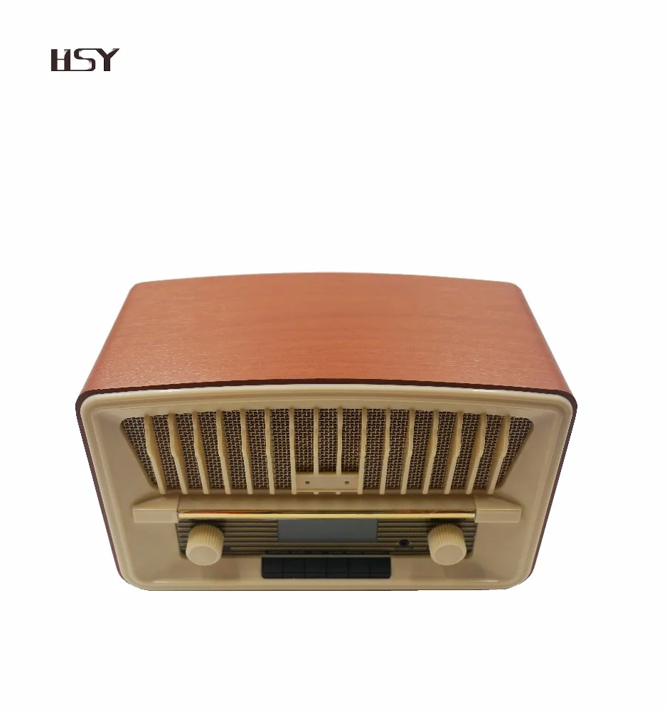 Новый деревянный ретро-радиоприемник с USB-плеером, Ностальгический радиоприемник