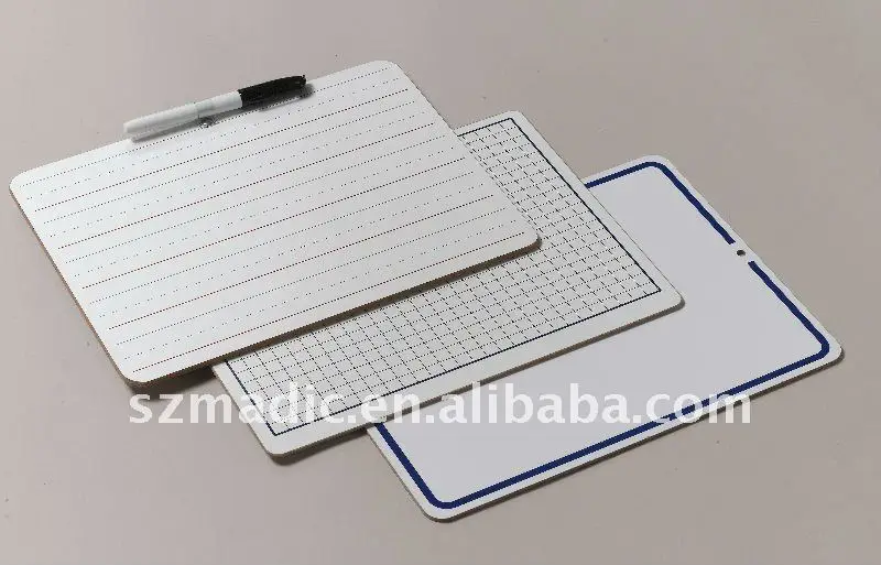 Hot selling Set of 12 Dry Erase Lapboards Whiteboards Markers Erasers whiteboard factory OEM small white board