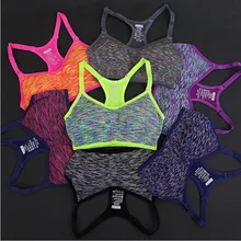 font b Women b font Sports Bra For Running Gym Padded Wirefree Shakeproof font b