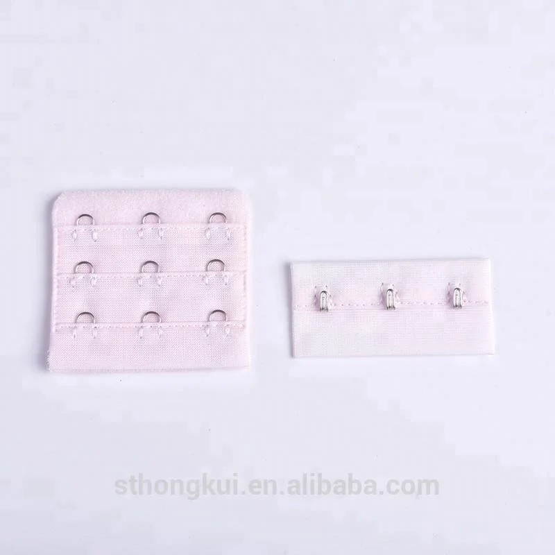 Wholesale line sewing stitch bra hook and eye tape elastic bra extender Support custom colors