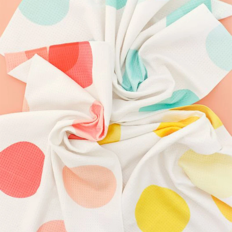 promotional customize digital printed microfiber tea towel