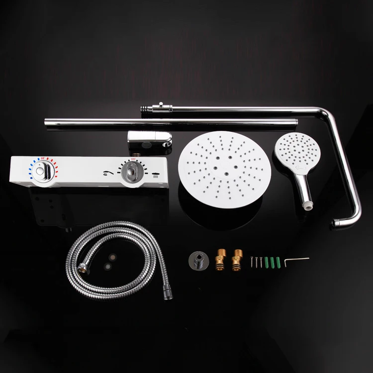 Custom fitting 6mm glass bathroom shower set cheap price hand shower set