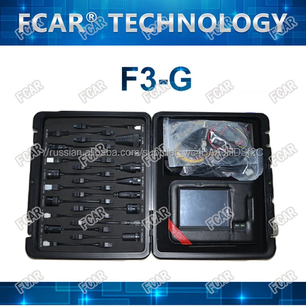 Универсальный автосканер FCAR F3-G для 12В автомобилей и 24В грузовиков, спецтехники на систему двигателя, ABS, КПП, форсунки...