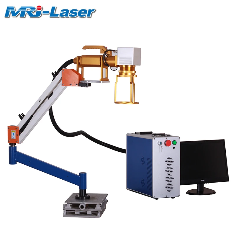 hand held  fiber laser marking machine 10w/20w/30w/50w/100w labelling and engraving